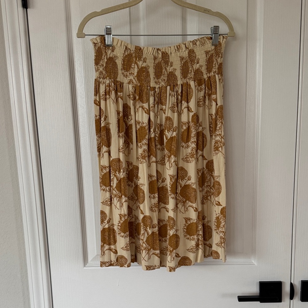 Kate Quinn Sunflower Skirt, bamboo, small